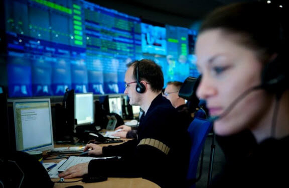 Global Risk Cloud Situationsraum bei der Deutschen Telekom in Bonn