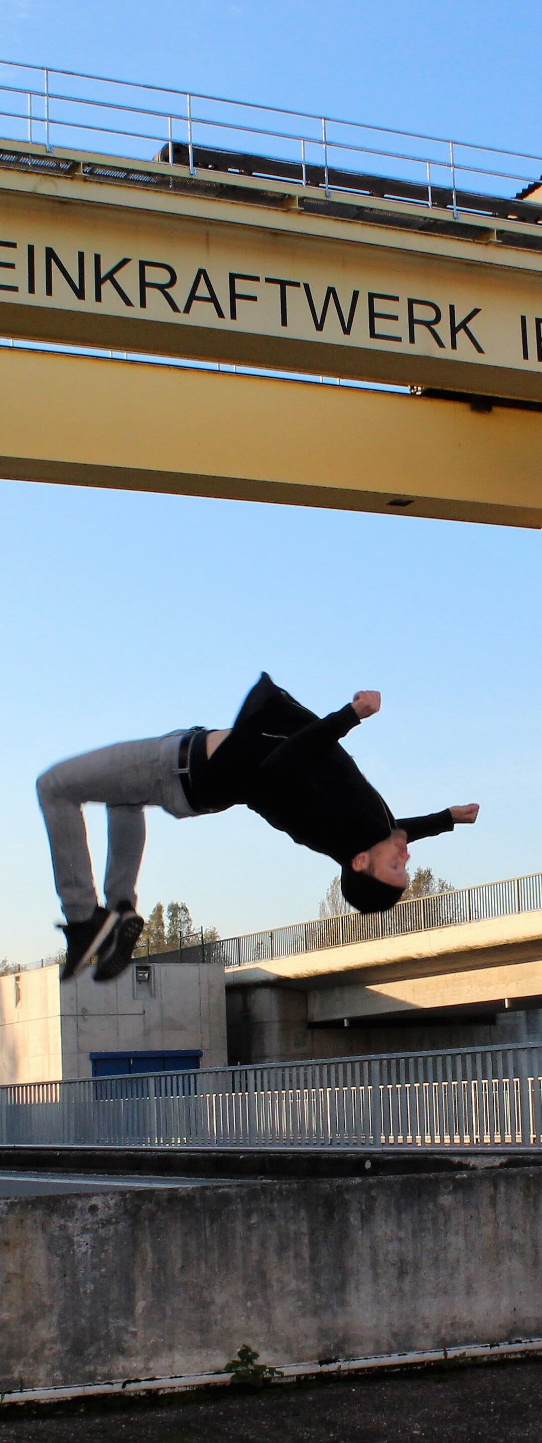 Laufwasserkraftwerk, mal wörtlich genommen